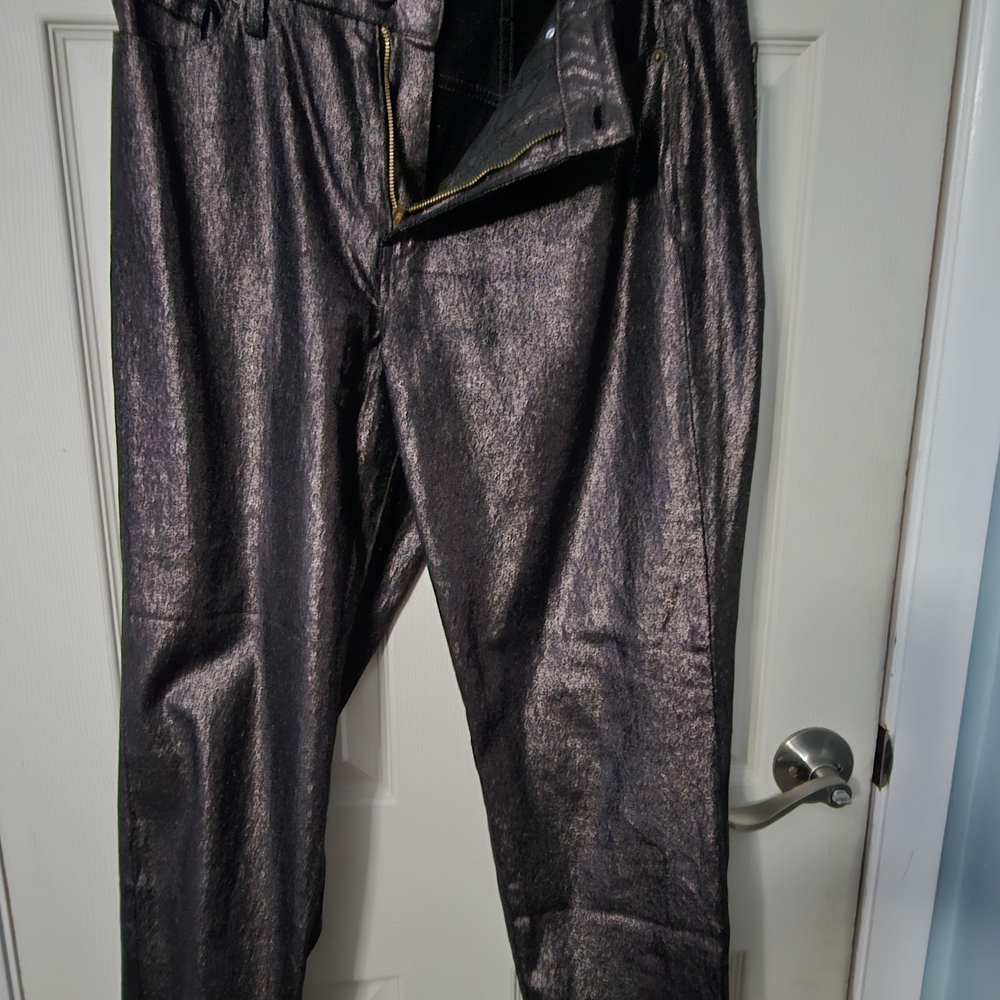 Old Navy Shimmering Black Jeans OG Straight Leg Sz 10 Worn Once, Sz 8 NwT